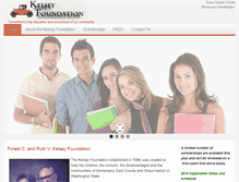 Tablet Screenshot of kelseyfoundation.com